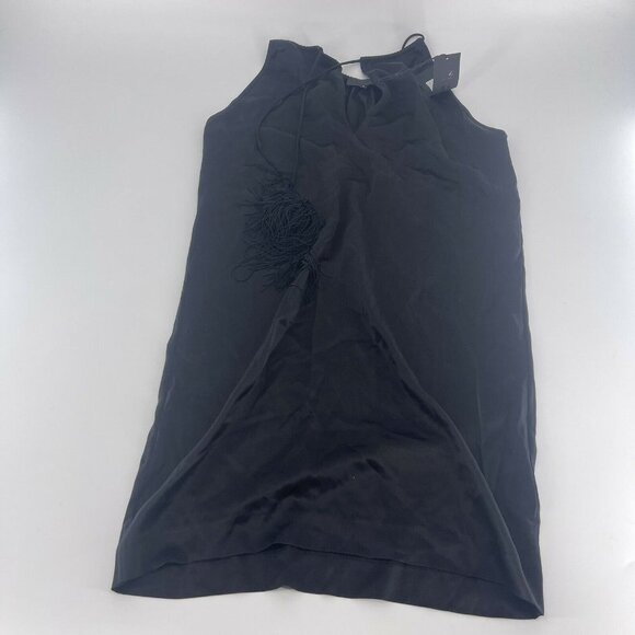 Nili Lotan Jamie Silk Dress Size Small Women Sleeveless Black NEW - Picture 4 of 5